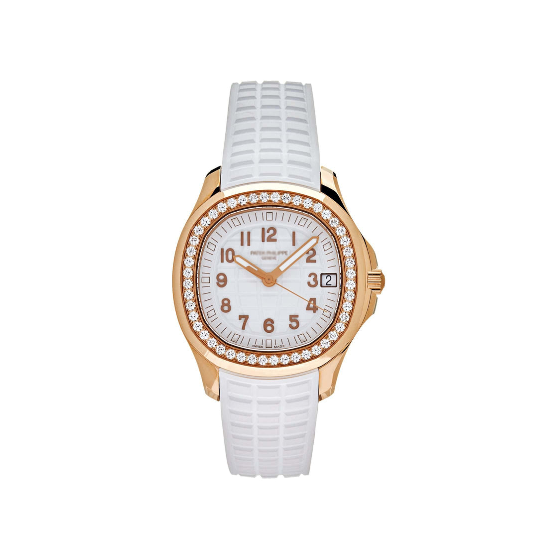 Aquanaut Luce 5268/200R-001 Rose Gold Diamond Bezel White Dial