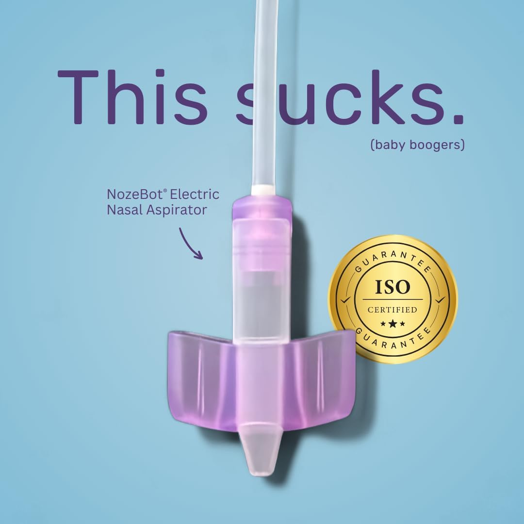 Dr. Noze Best - NozeBot | Electric Baby Nasal Aspirator | Hospital Grade Suction | Nose Sucker and Nasal Vacuum | Safe for Infants and Toddlers (Mild to Severe Congestion - The Original Noze Bot)