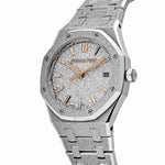 Load image into Gallery viewer, AP Royal Oak 77450BC.GG.1361BC.01 Frosted White Gold Crystal Sand Dial (2025)
