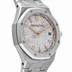 Load image into Gallery viewer, AP Royal Oak 77450BC.GG.1361BC.01 Frosted White Gold Crystal Sand Dial (2025)
