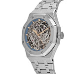 Load image into Gallery viewer, AP Royal Oak Openworked Double Balance Wheel White Gold Light-Blue Inner Bezel Extra-Thin
