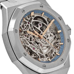 Load image into Gallery viewer, AP Royal Oak Openworked Double Balance Wheel White Gold Light-Blue Inner Bezel Extra-Thin
