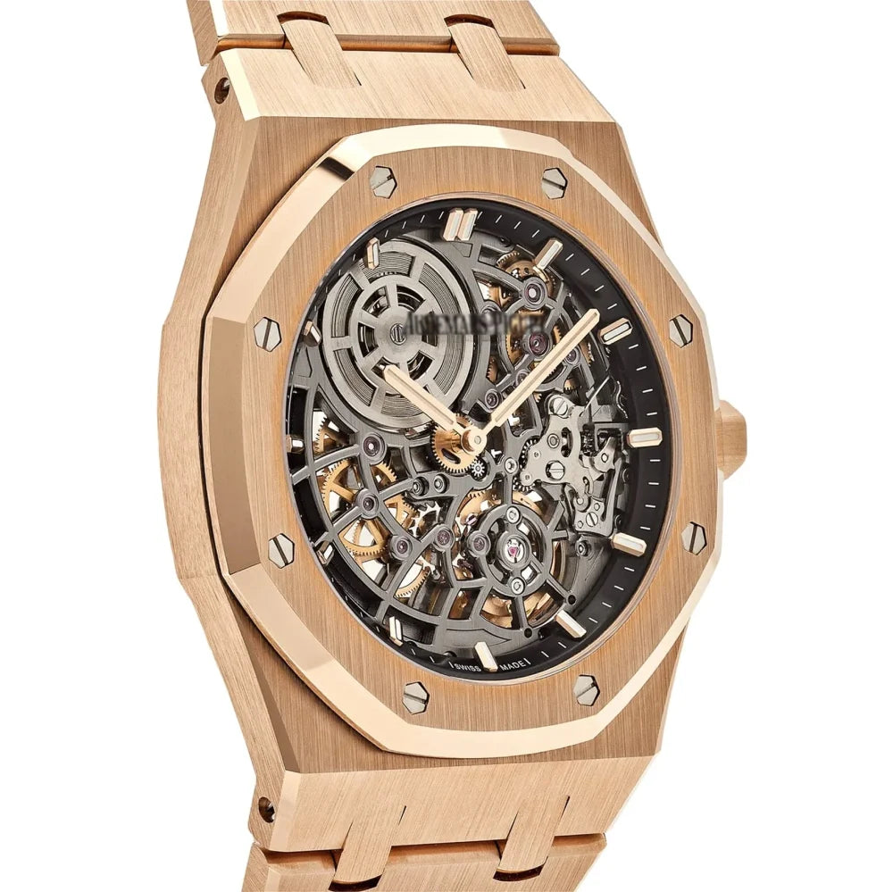 AP Royal Oak Openworked 'Jumbo' Extra-Thin Rose Gold