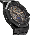 Load image into Gallery viewer, AP Royal Oak Perpetual Calendar Black Ceramic Openworked Extra-Thin
